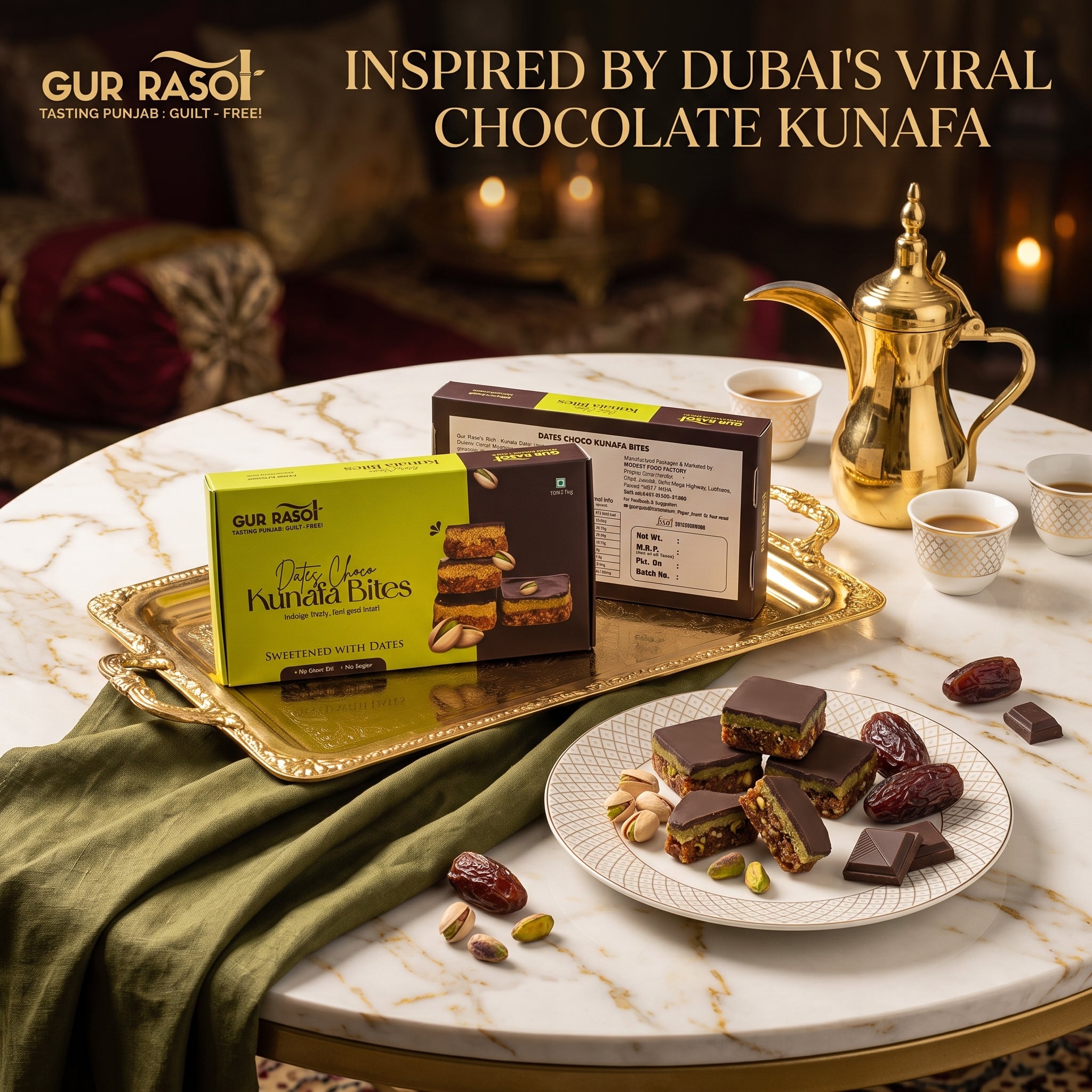 Kunafa Bites (Dates Choco) Pack of 8